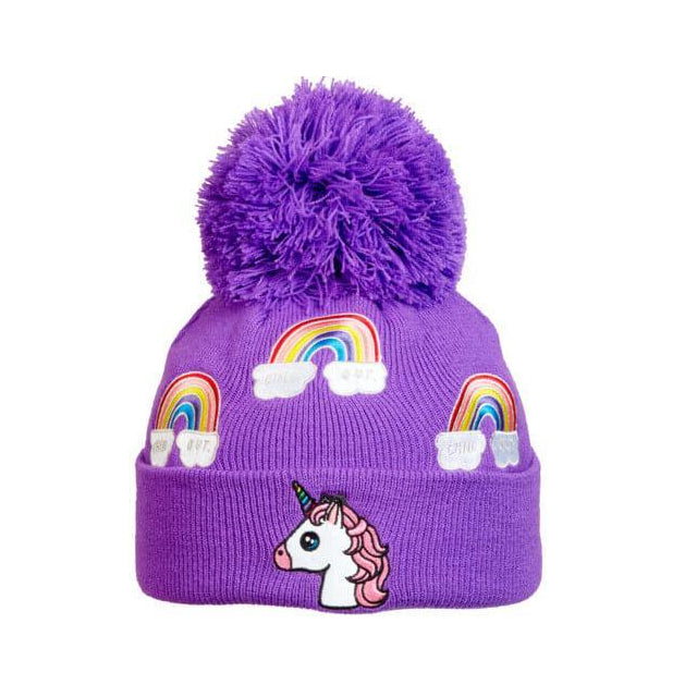 Turtle Fur Kids Unicorn Hat Grape